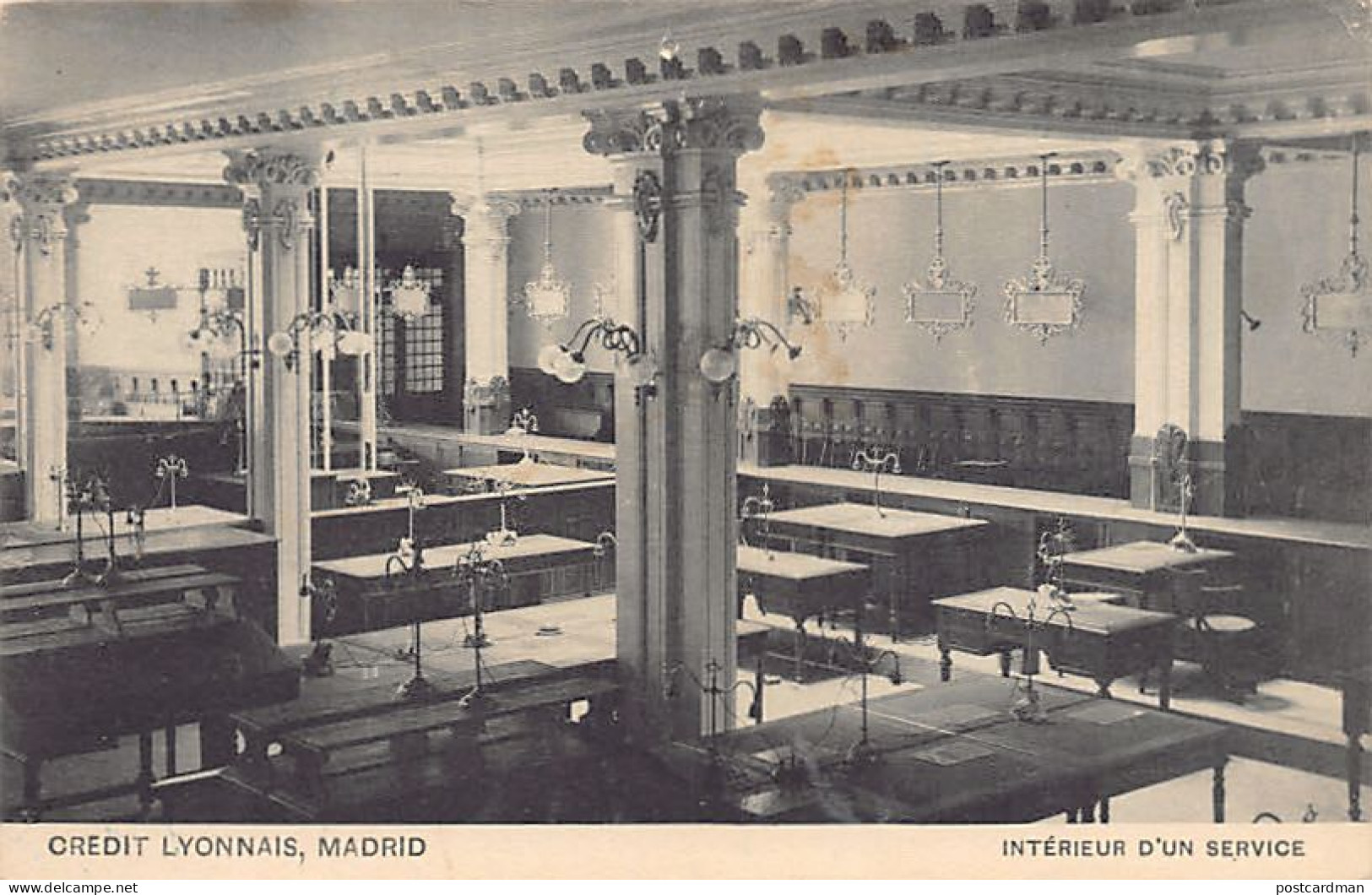 España - MADRID - Credit Lyonnais - Interior - Banco Francés En España - Ed. Hau - Madrid