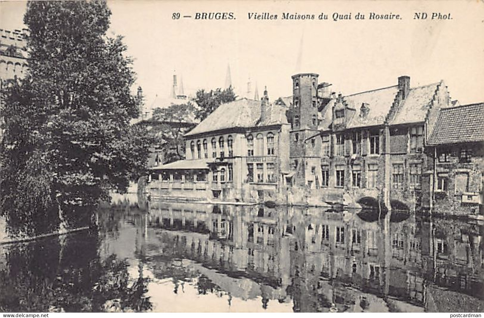 BRUGGE (W. Vl.) Vieilles Maisons Du Quai Du Rosaire - Uitg. Neurdein ND Phot. 89 - Brugge