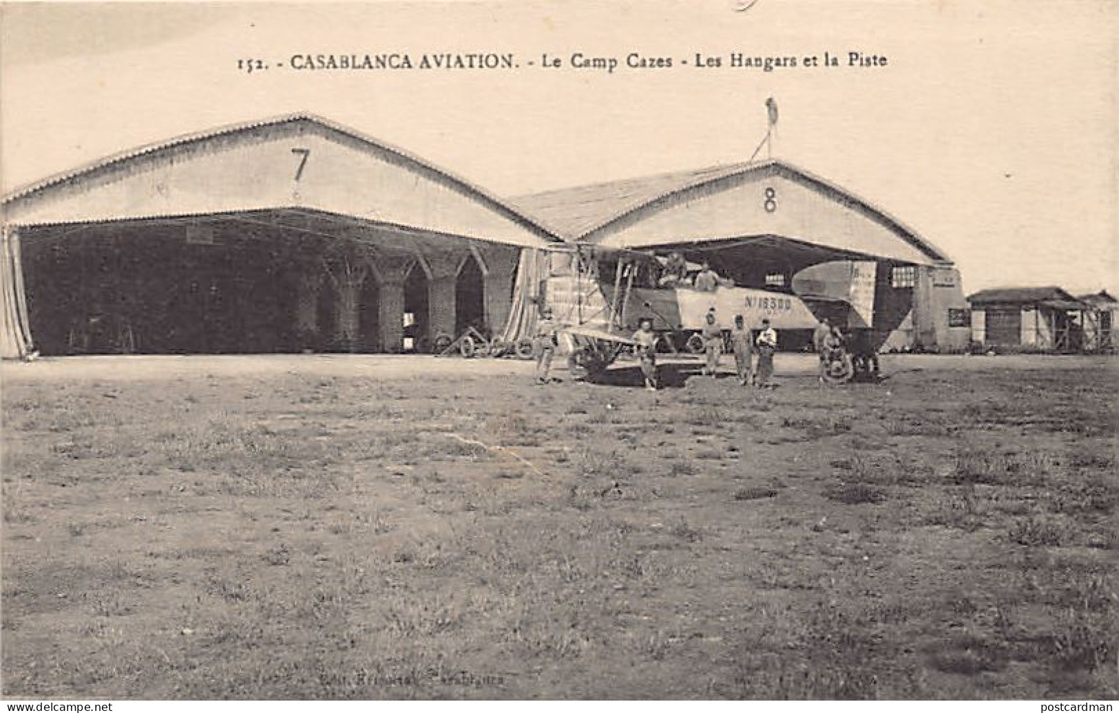 Maroc - CASABLANCA AVIATION - Le Camp Cazès - Les Hangars Et La Piste - Ed. Kricorian 152 - Casablanca