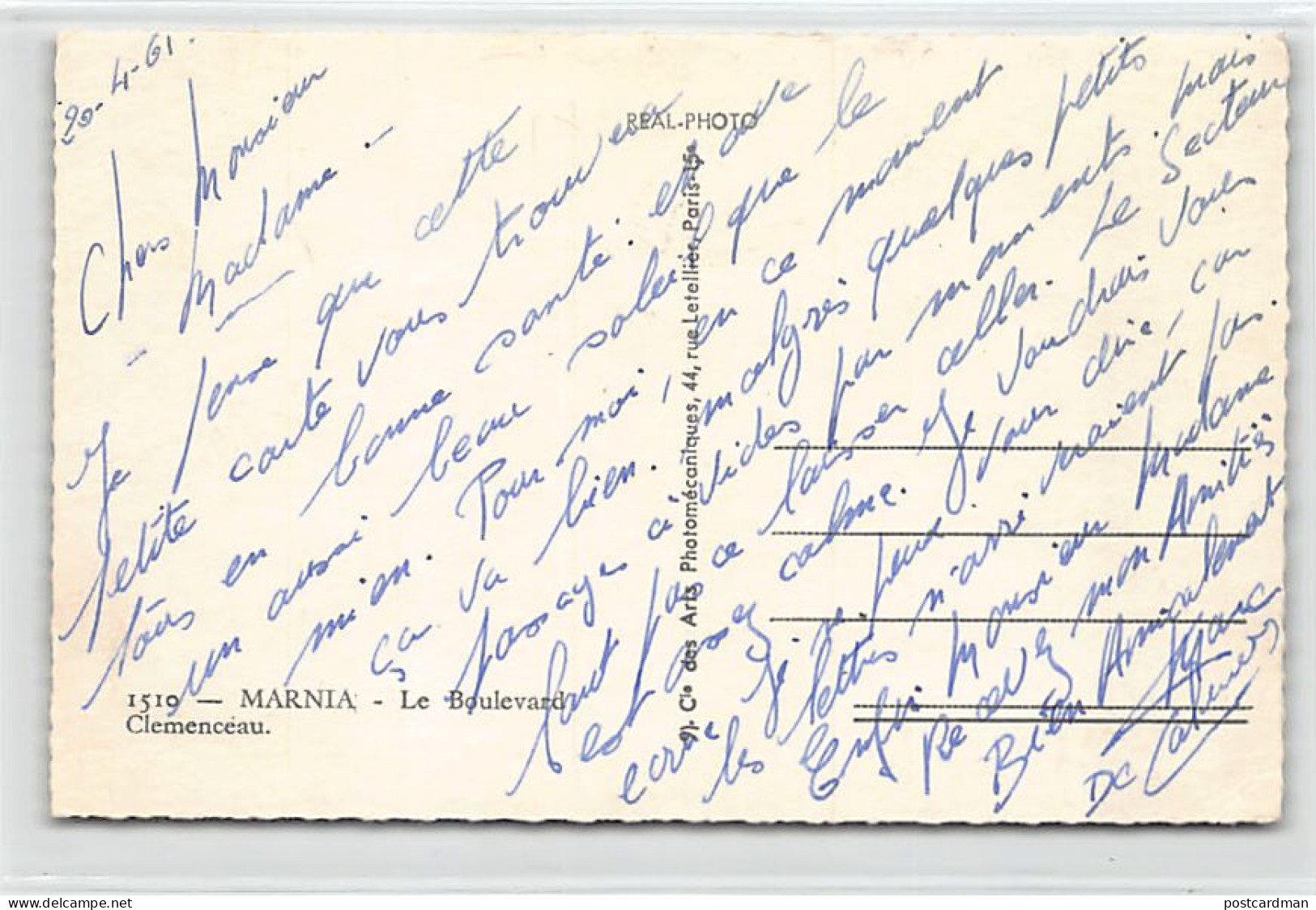 Algérie - MAGHNIA Marnia - Le Boulevard Clémenceau - Ed. C.A.P. 1519 - Otros & Sin Clasificación