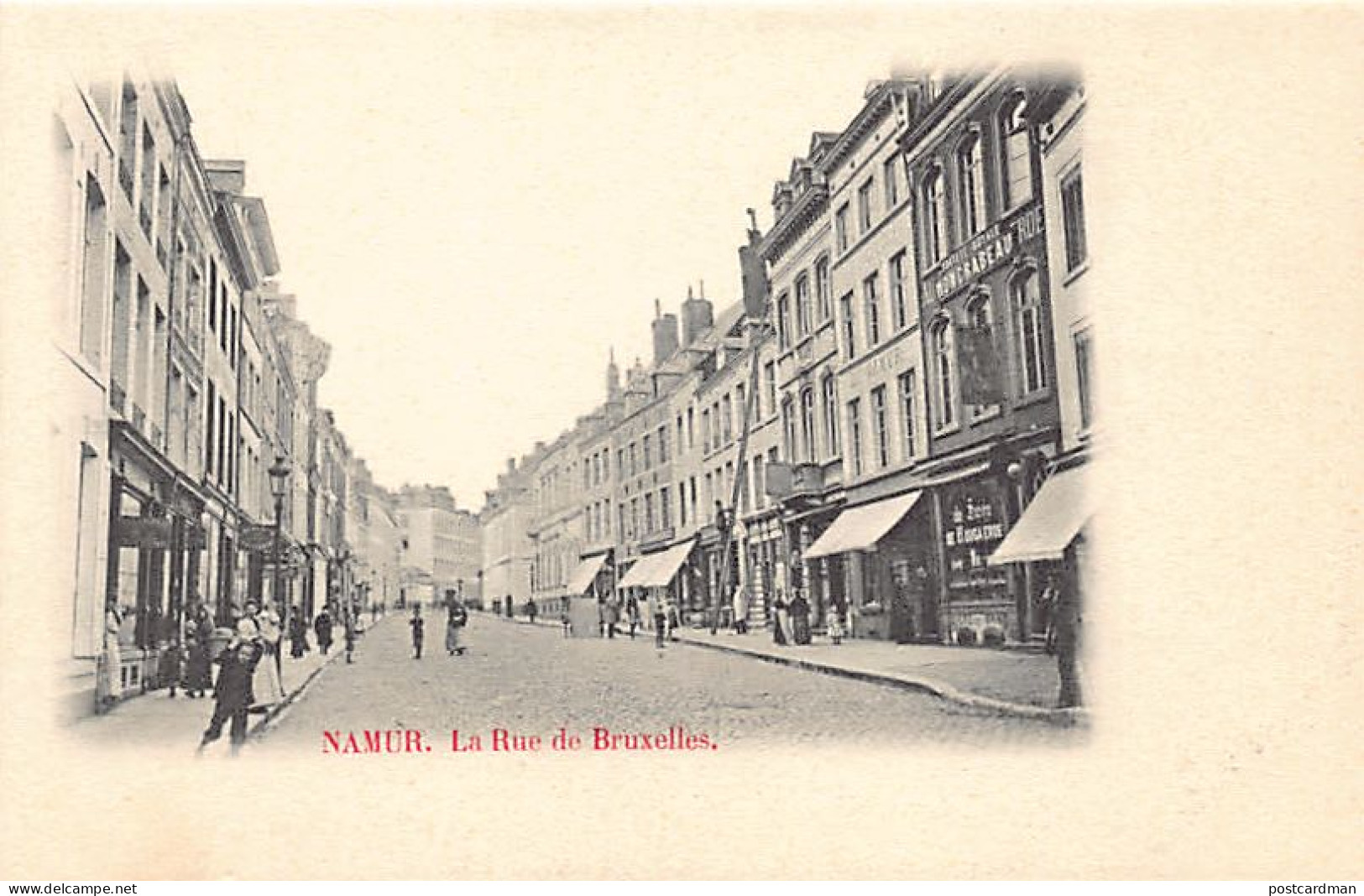 Belgique - NAMUR - La Rue De Bruxelles - Société Royale Moncrabeau - Namur