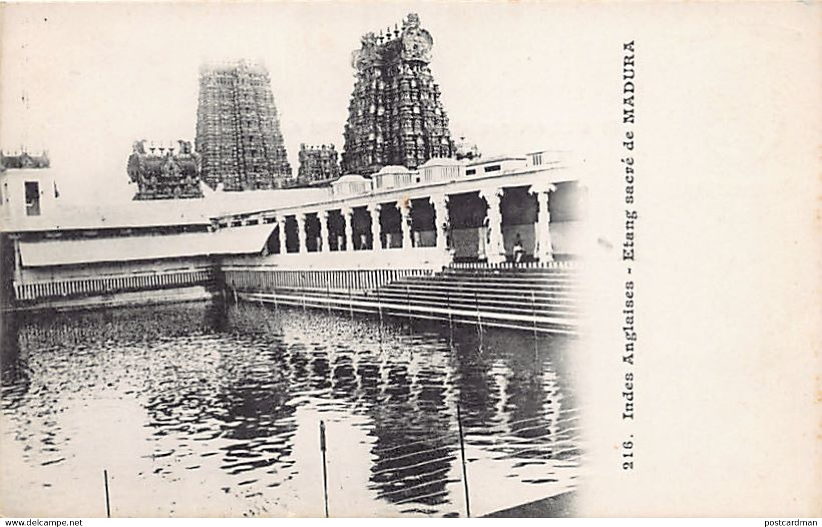 India - MADURAI - Porthamarai Kulam I.e. Pond With The Golden Lotus - Publ. Messageries Maritimes 216 - India