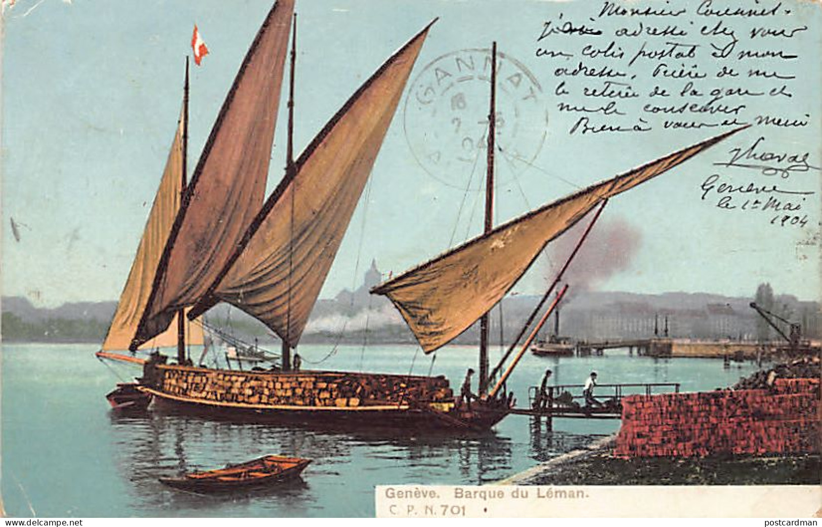 GENÈVE - Barque Du Léman - Ed. C.P.N. 701 - Genève