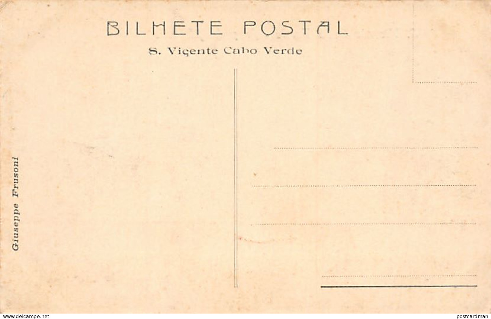 Cabo Verde - São Vicente - Praçinha Mindello - Ed. Giuseppe Frusoni - Cap Verde