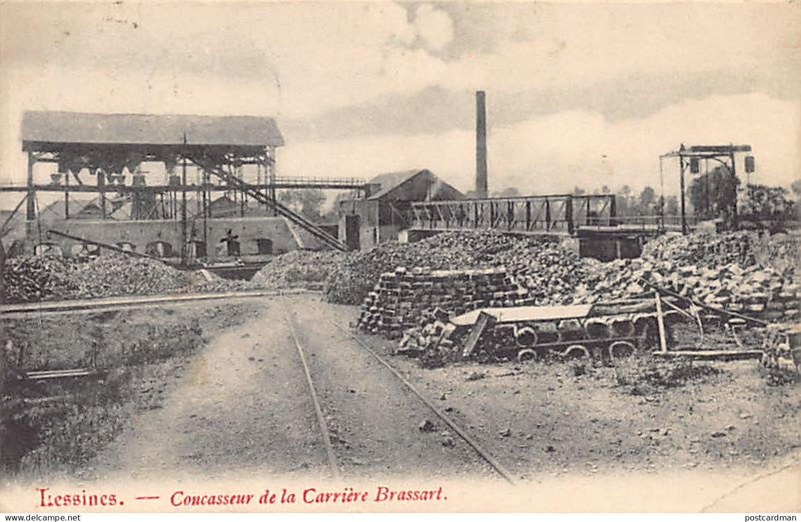 LESSINES (Hainaut) Concasseur De La Carrière Brassart - Lessen