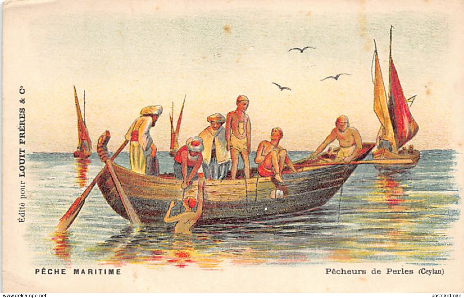 Sri Lanka - Pearl Fishing - Publ. Louit Frères & Co.  - Sri Lanka (Ceylon)