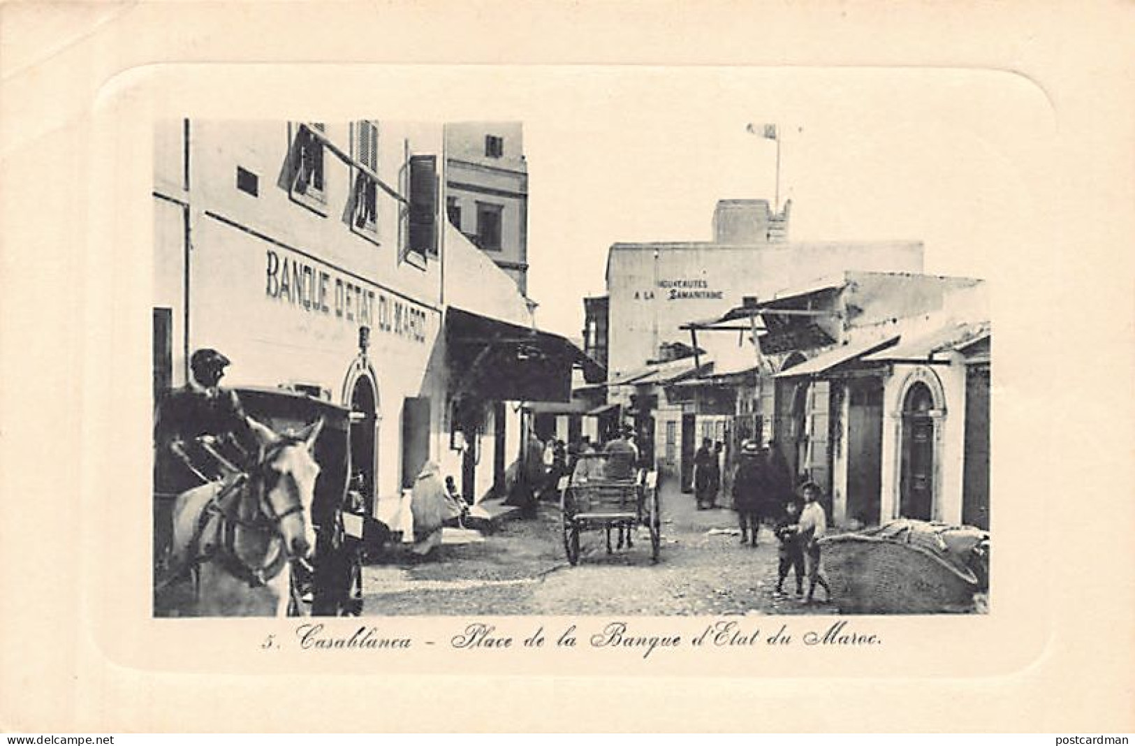 Maroc - CASABLANCA - Place De La Banque D'Etat Du Maroc - Ed. Inconnu  - Casablanca