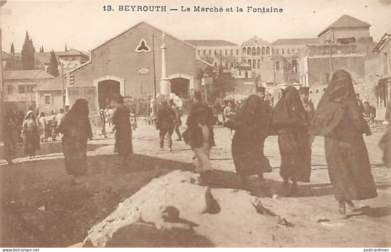 Liban - BEYROUTH - Le Marché Et La Fontaine - Ed. Aux Cèdres Du Liban 13 - Líbano