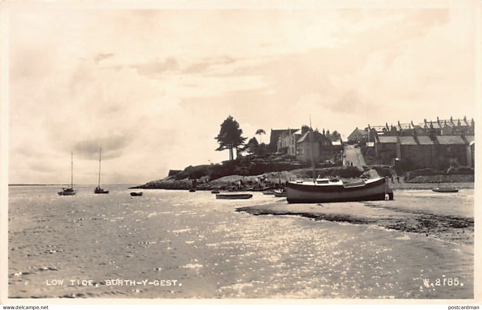 WALES Caernarvonshire - BORTH-Y-GEST Low Tide - Caernarvonshire