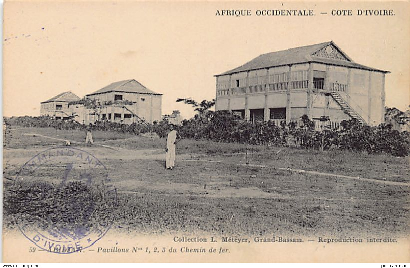 Côte D'Ivoire - ABIDJAN - Pavillons Du Chemin De Fer - Ed. L. Métayer 59 - Ivoorkust