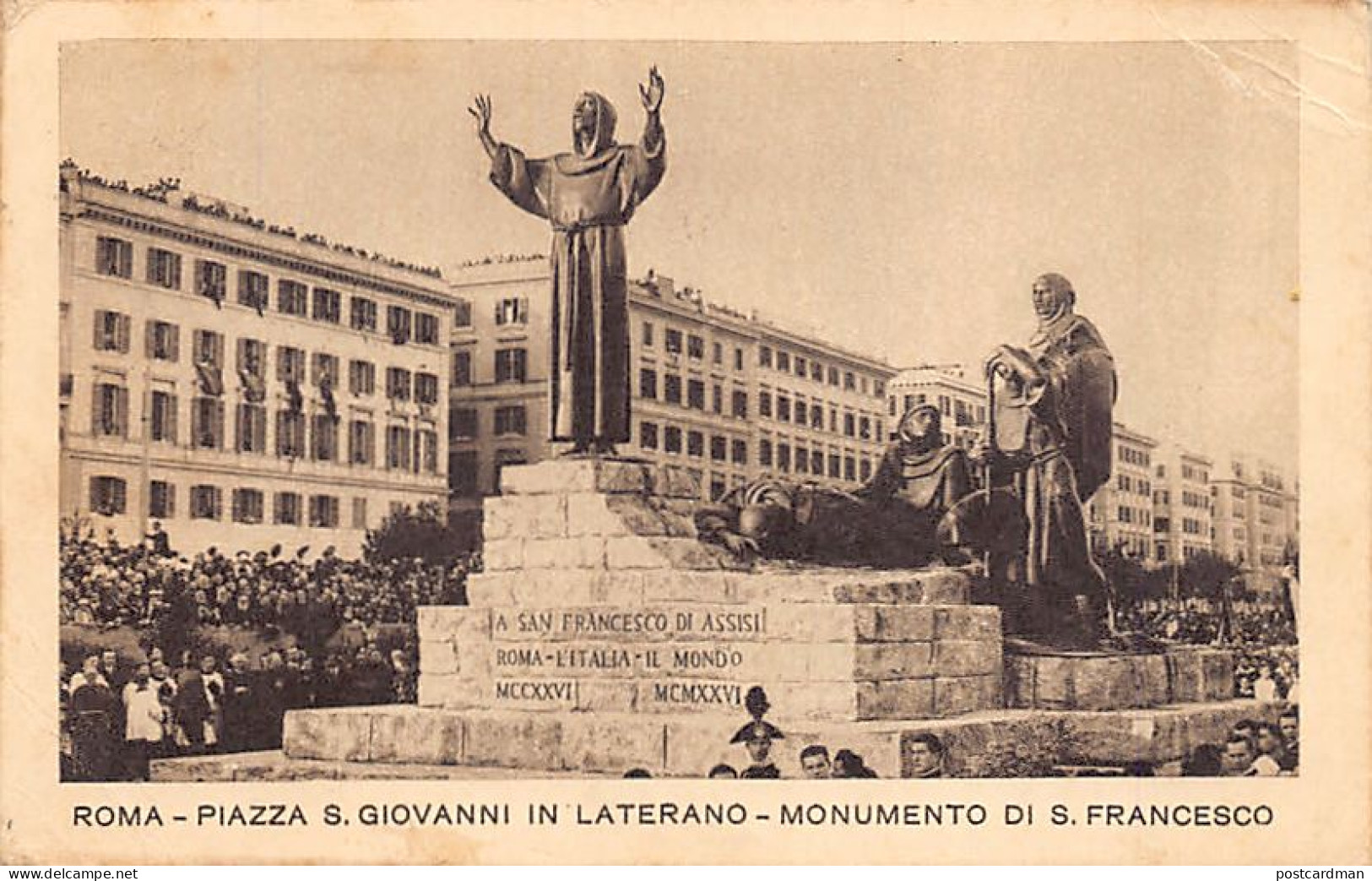 ROMA - Piazza S. Giovanni In Laterano - Monumento Di S. Francesco - Other & Unclassified