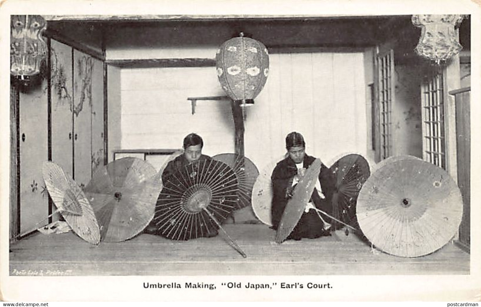 Japan - Umbrella Making At The Old Japan Section, Earl's Court Exhibition In Lon - Altri & Non Classificati