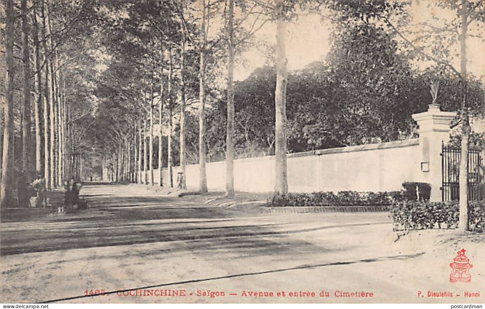 Viet-Nam - SAIGON - Avenue Et Entrée Du Cimetière - Ed. P. Dieulefils 1465 - Viêt-Nam