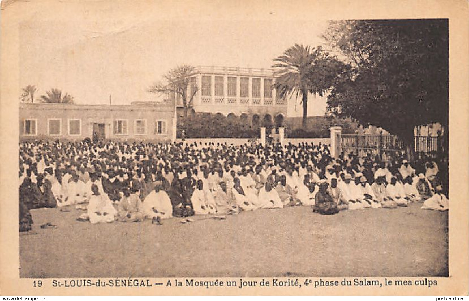 Sénégal - SAINT-LOUIS - A La Mosquée Un Jour De Korité, 4ème Phase Du Salam, Le Mea Culpa - Ed. E. Lagrange 19 - Senegal