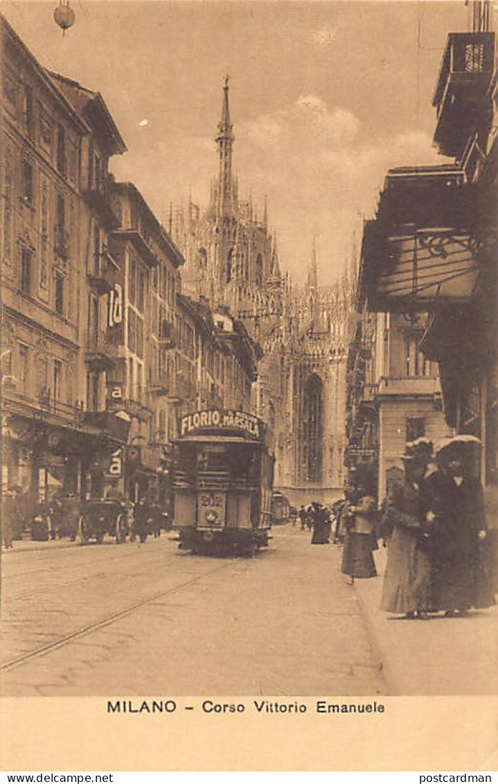 MILANO - Corso Vittorio Emanuele - Tram 202 - Milano