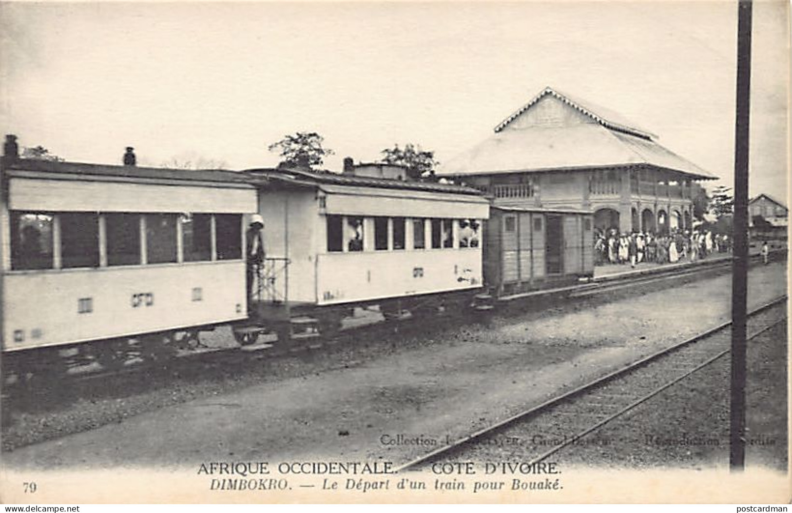 Côte D'Ivoire - DIMBOKRO - Le Départ D'un Train Piur Bouaké - Ed. Métayer 79 - Ivoorkust