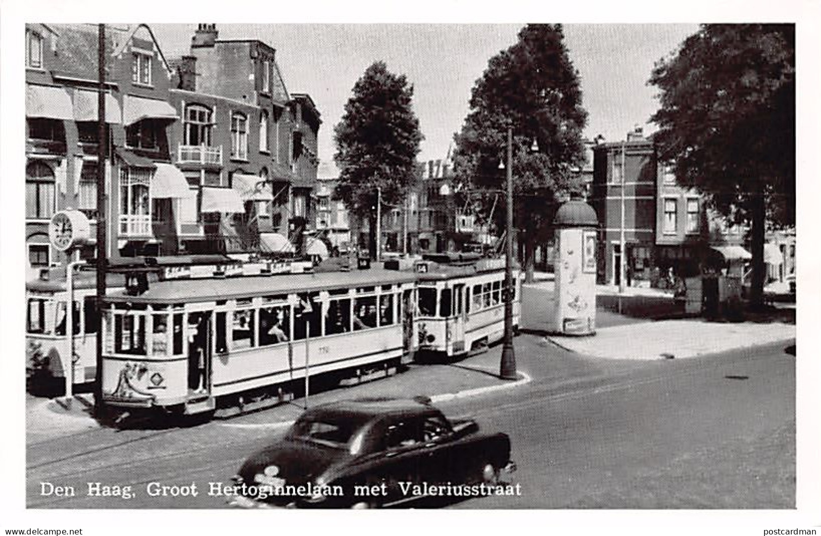 DEN HAAG (ZH) Groot Hertoginnelaan Met Valeriusstraat - Tram 14 - Uitg. Van Den Hook  - Den Haag ('s-Gravenhage)