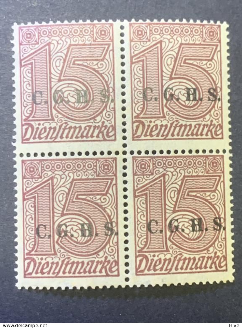 Oberschlesien - Upper Silesia 1920  Mi. D10 Overprint 15 Pfennig MNH - Silésie