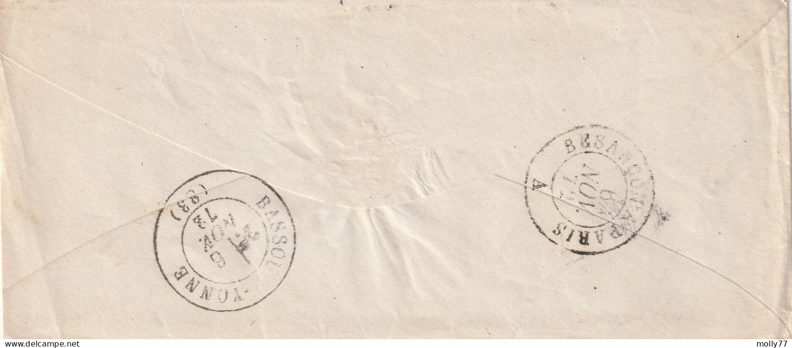 Lettre De Chablis à Bassou LSC - 1849-1876: Periodo Classico