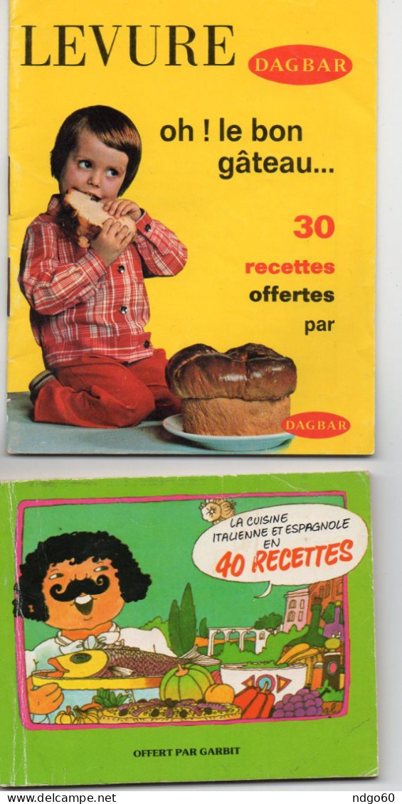 2 Petits Livres Recettes De Cuisine " Levure Dagbar " & " Garbit " - Other & Unclassified