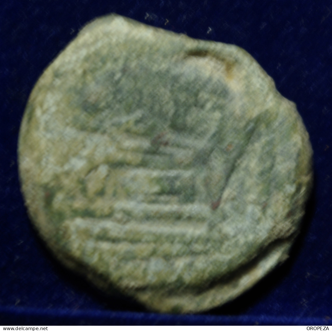 15 -  MUY BONITO  AS DE JANO - SERIE  SIMBOLOS -  CABEZA DE PERRO  - MBC - Republiek (280 BC Tot 27 BC)