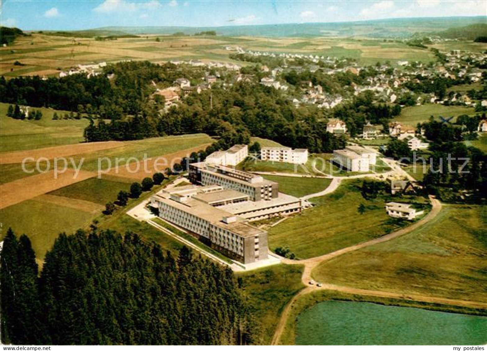 73068493 Bad Steben Sanatorium Franken Der BfA Kurklinik Fliegeraufnahme Bad Ste - Bad Steben