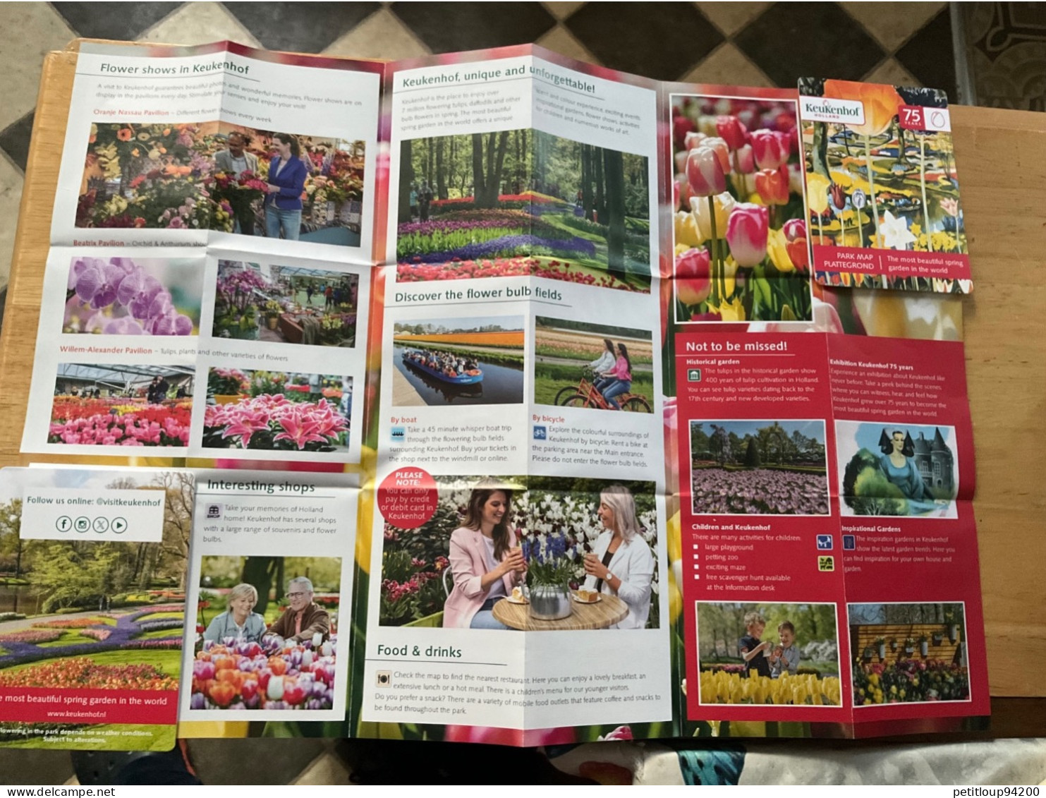 DÉPLIANT Touristique KEUKENHOF  Parc Floral  HOLLAND  Tulipes - Toeristische Brochures