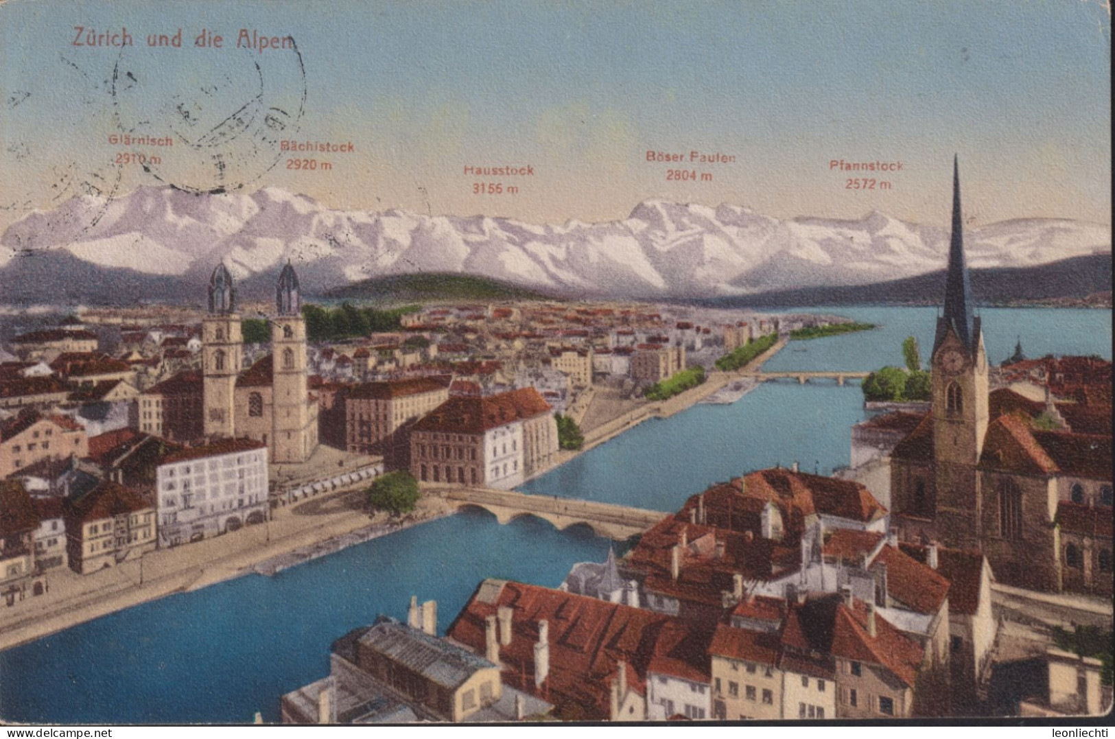 Zürich Und Die Alpen ⵙ FAHY 1.lX.13 Zum:125lll, Mi:113lll - Zürich