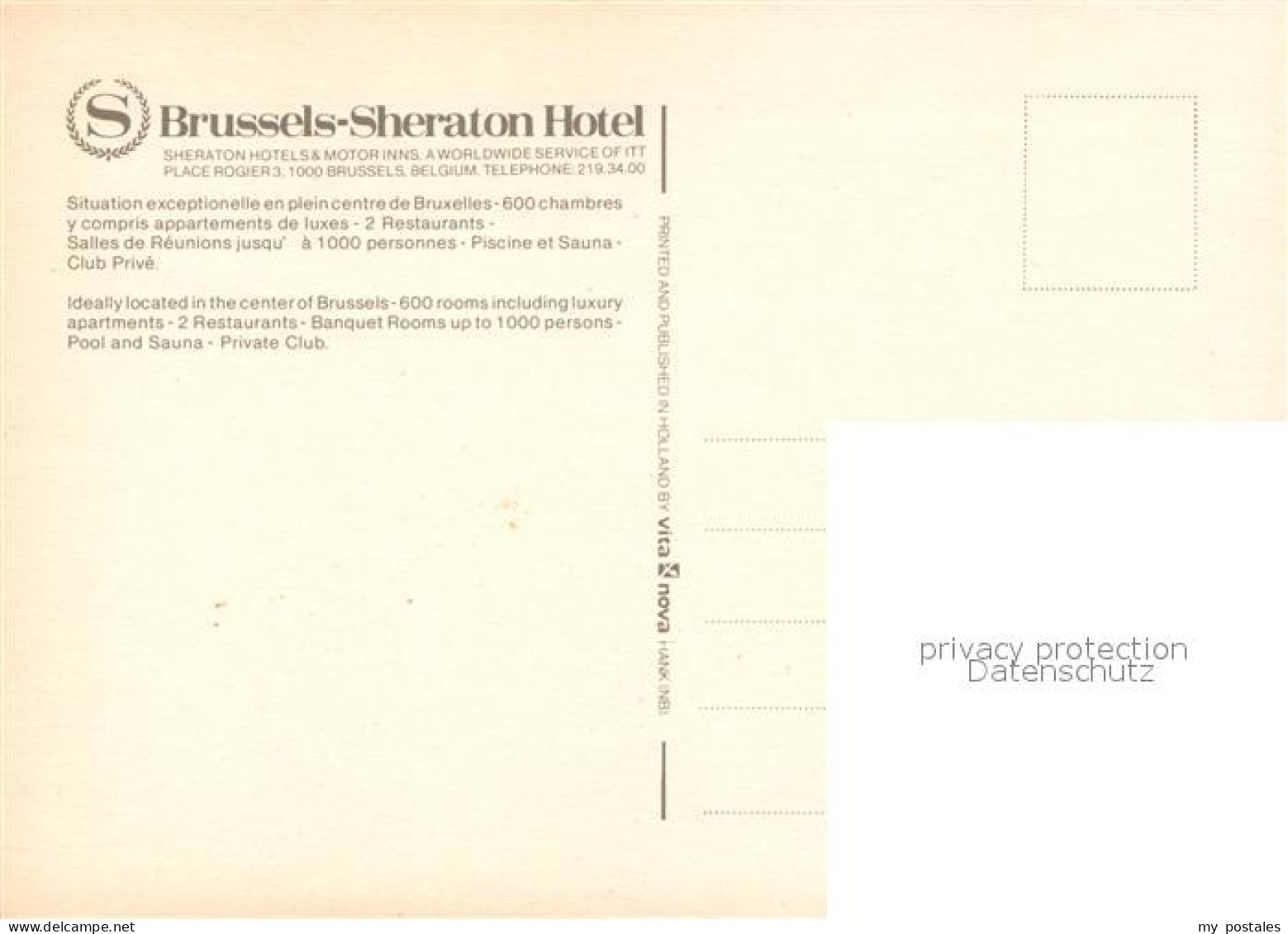 73066350 Bruessel Bruxelles Sheraton Hotel Bruessel - Laeken