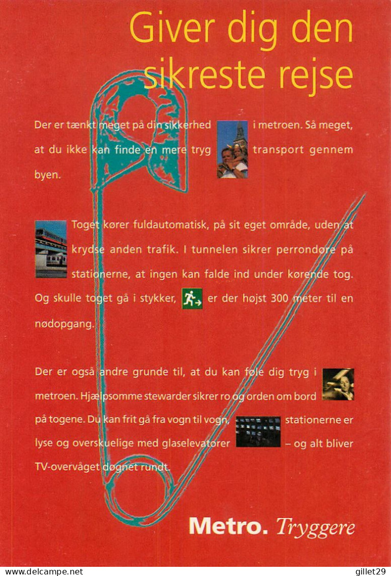 ADVERTISING, PUBLICITÉ - LE MÉTRO VOUS OFFRE LE VOYAGE LE PLUS SÛR - GO-CARD 1997 No 2461 - - Advertising