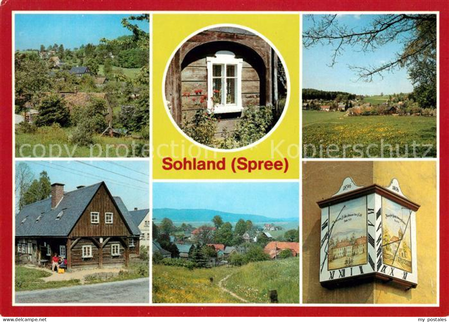 73065937 Sohland Spree Oberdorf Fenster Umgebindehaus Heimatmuseum Sonnenuhr Soh - Andere & Zonder Classificatie
