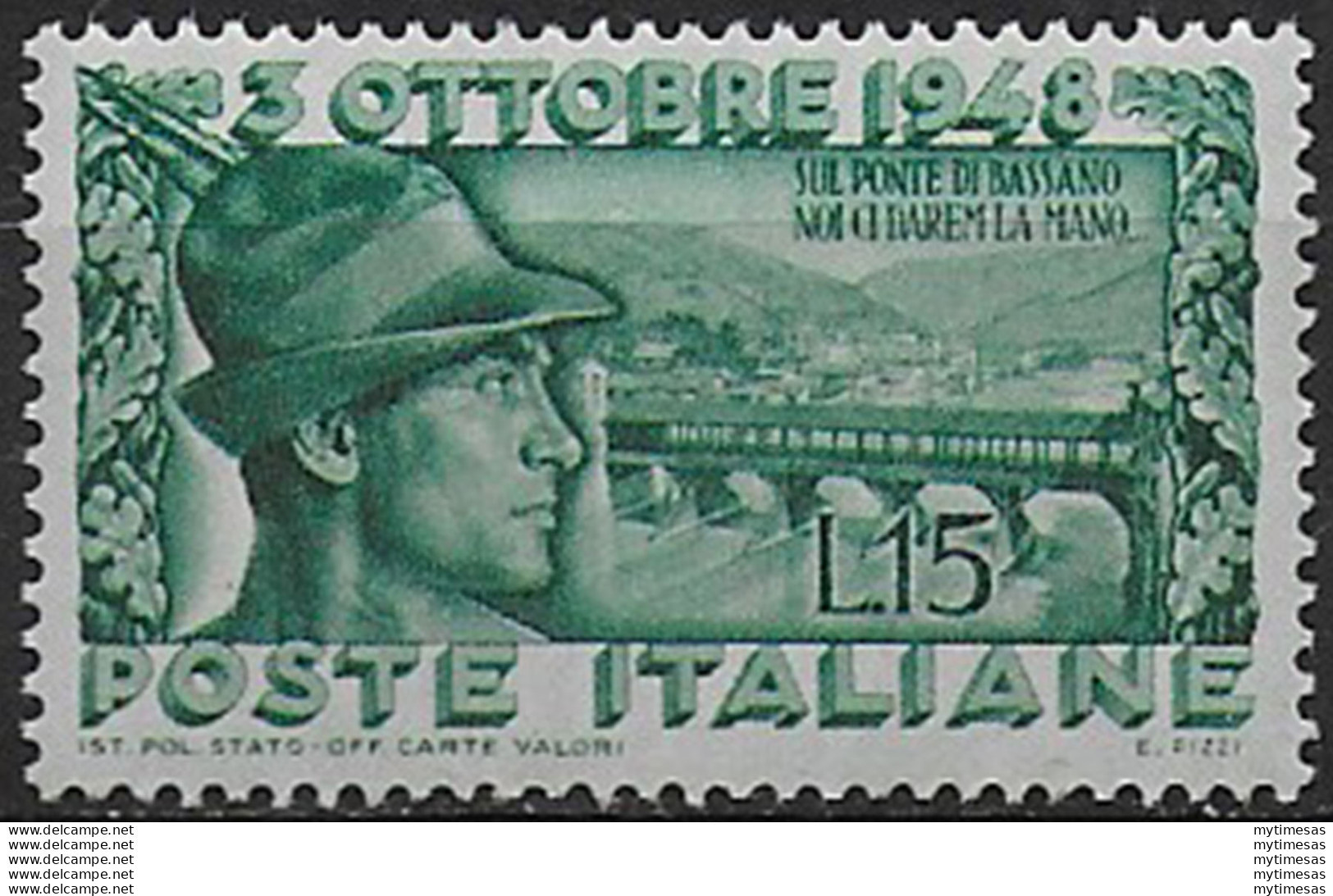 1948 Italia Bassano MNH Sass N. 592 - 1946-60: Neufs