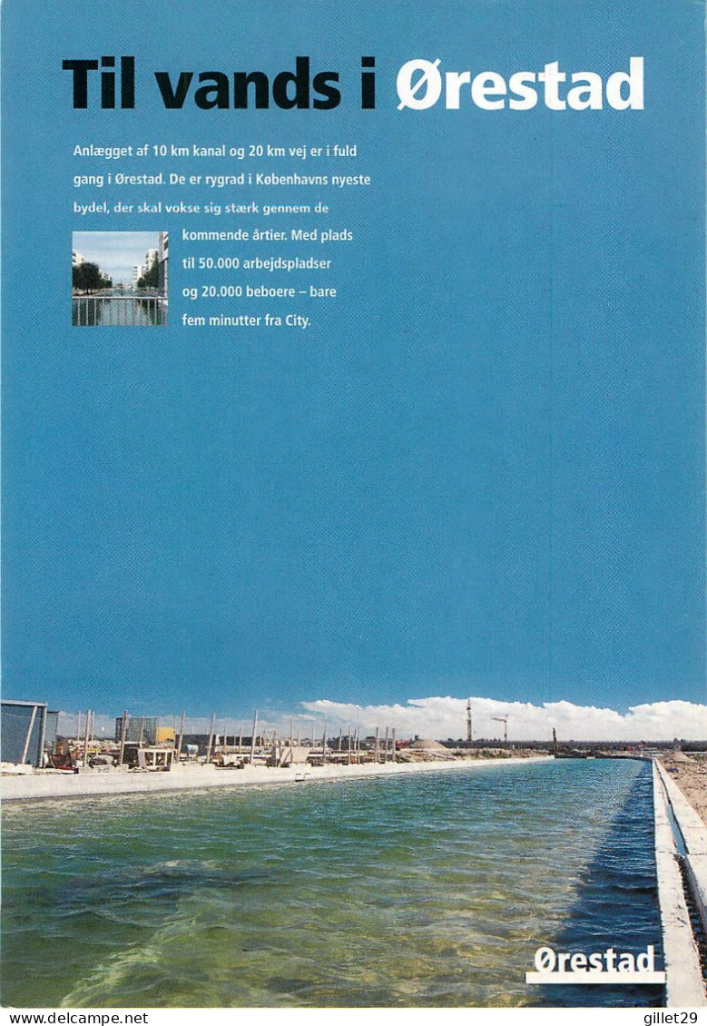 ADVERTISING, PUBLICITÉ - SUR L'EAU À ORESTAD DENMARK - GO-CARD 1999 No 3987 - - Publicité