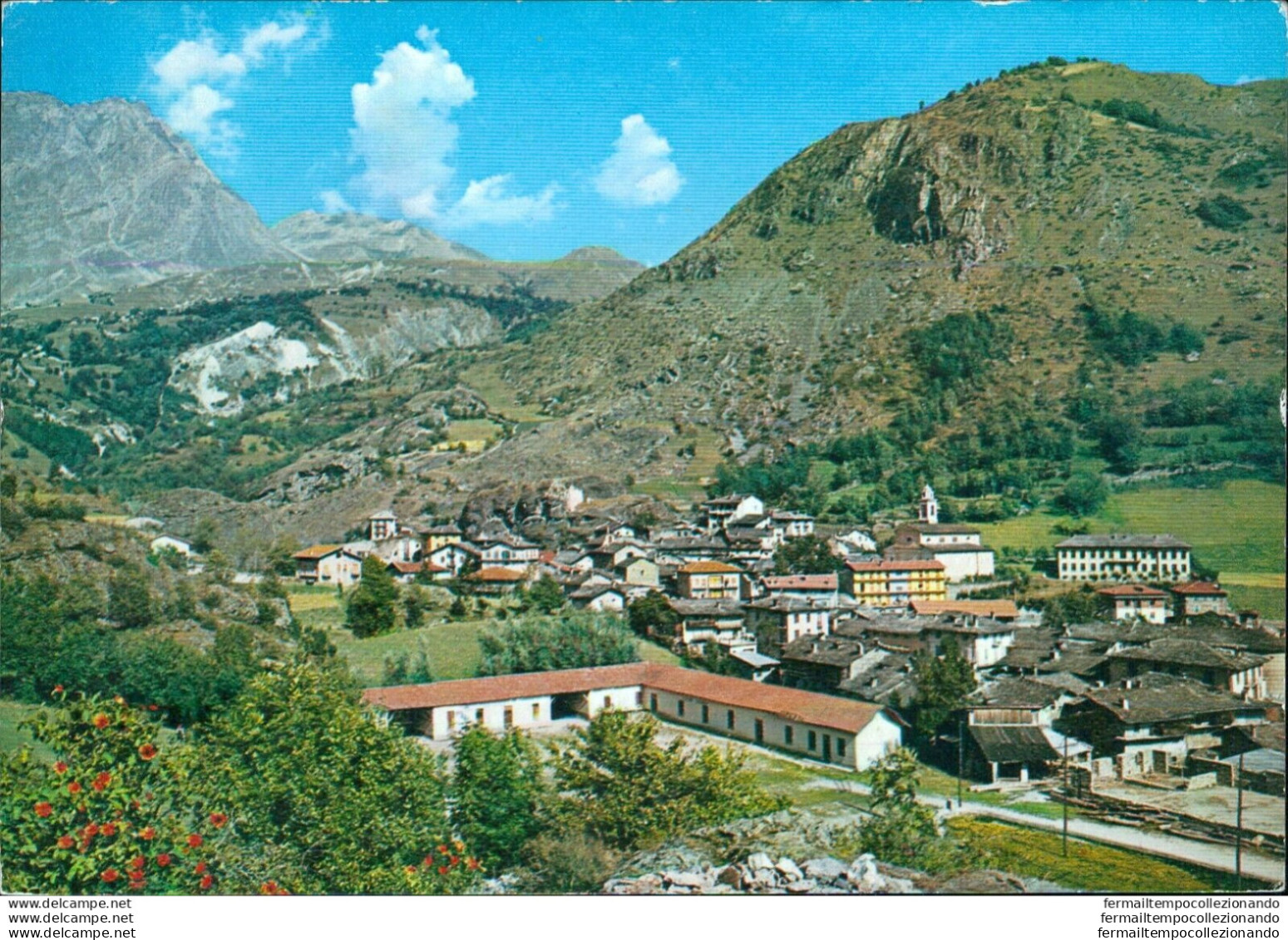Bb311 Cartolina Acceglio Panorama Cuneo Piemonte - Trento