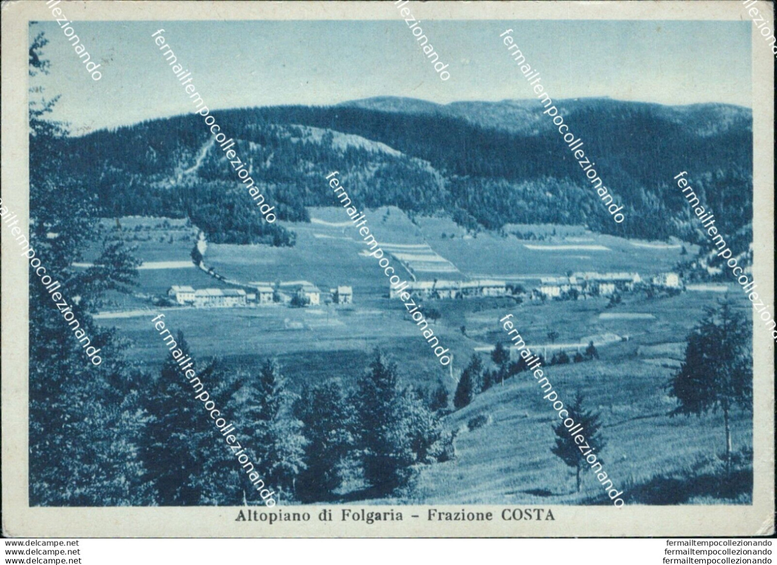 Bm267 Cartolina Altopiano Di Folgaria Frazione Costa Provincia Di Trento - Trento