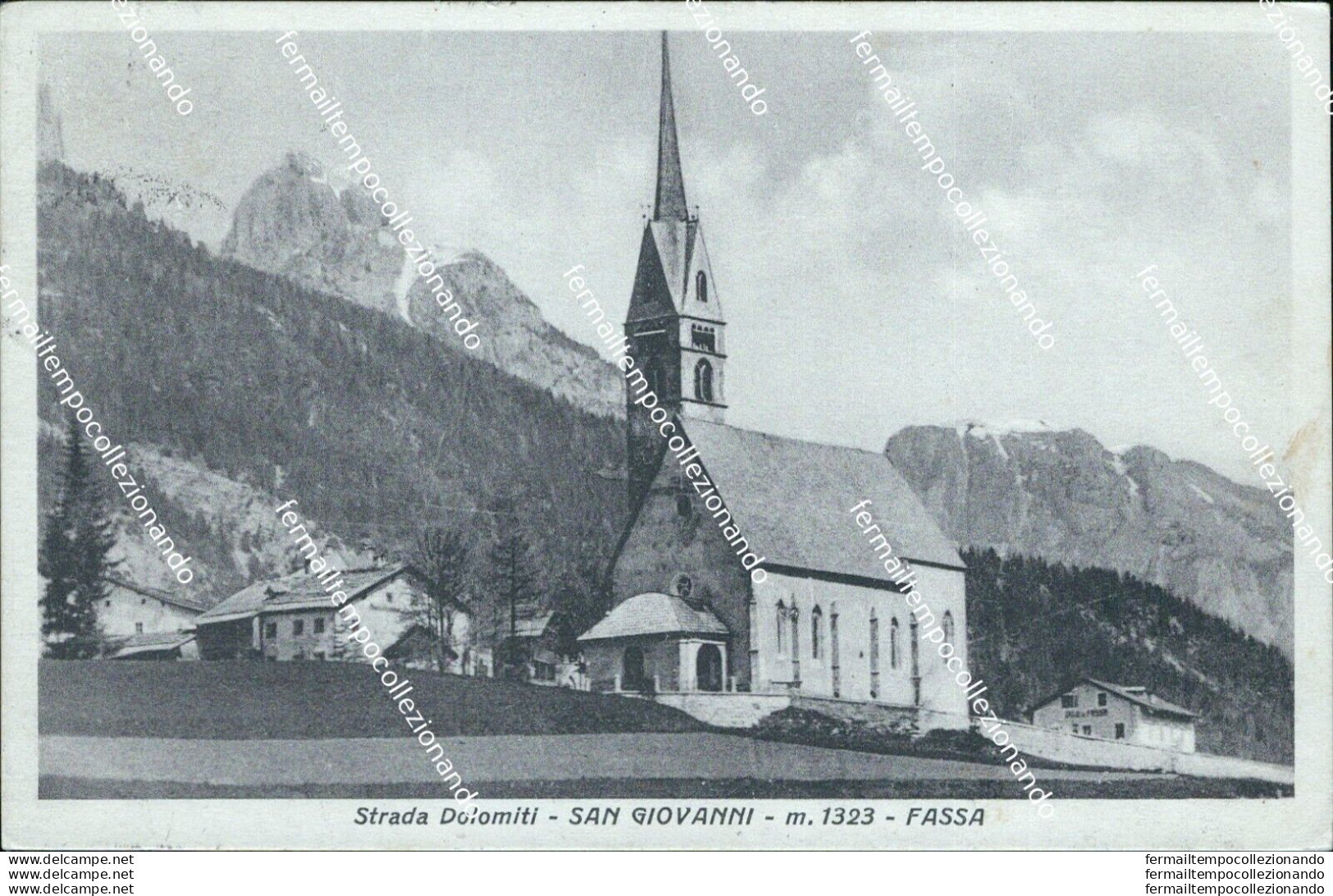 Bm302 Cartolina Strada Dolomiti San Giovanni Fassa Provincia Di Trento - Trento