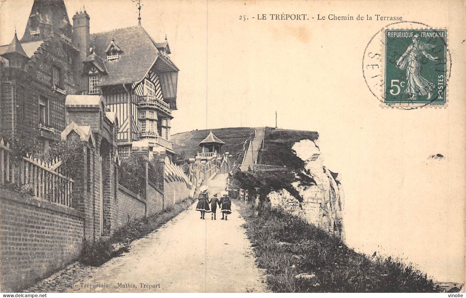 P-24-Mi-Is-1562 : LE TREPORT. LE CHEMIN DE LA TERRASSE - Le Treport