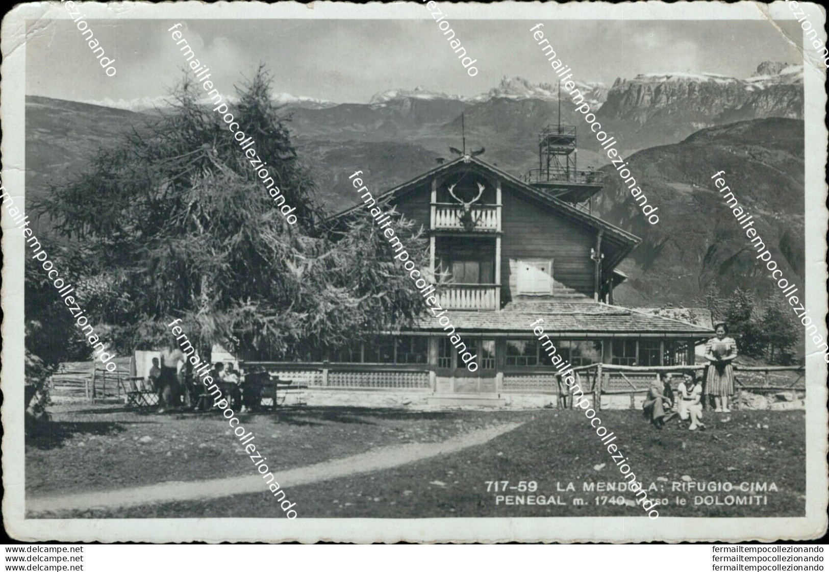 Bm293 Cartolina La Mendola Rifugio Cima Penegal Provincia Di Trento - Trento