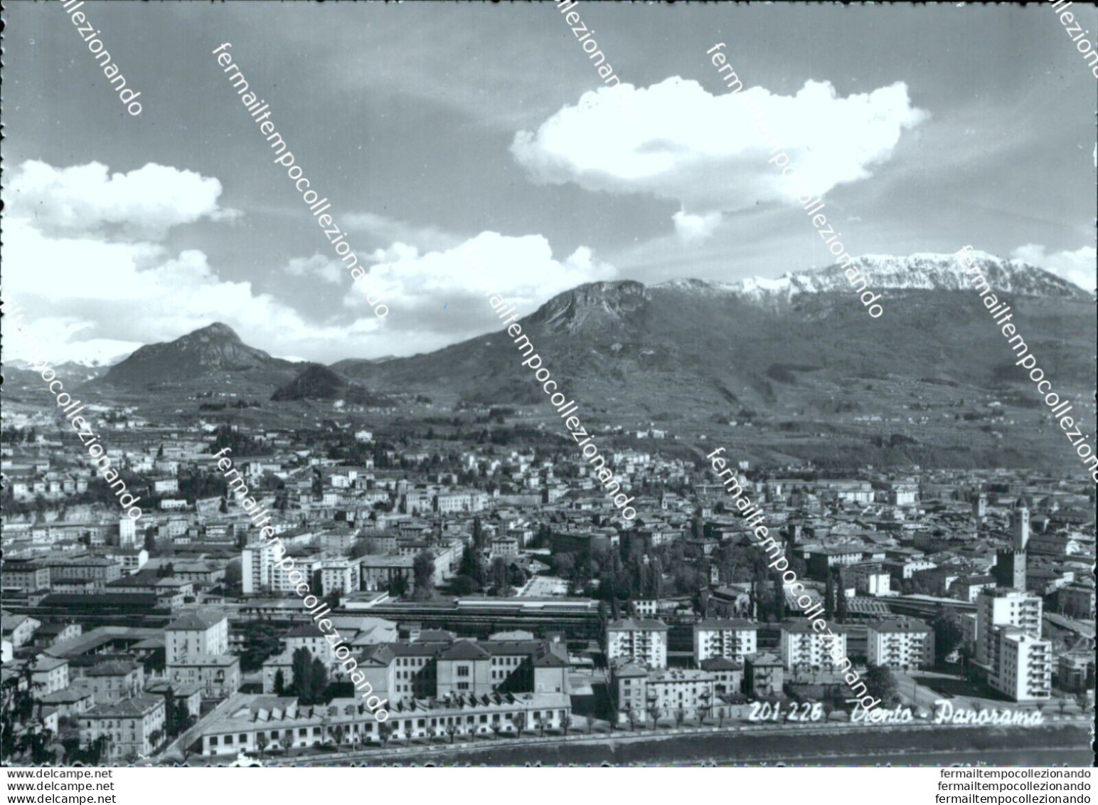 Bm320 Cartolina Trento Citta' Panorama - Trento
