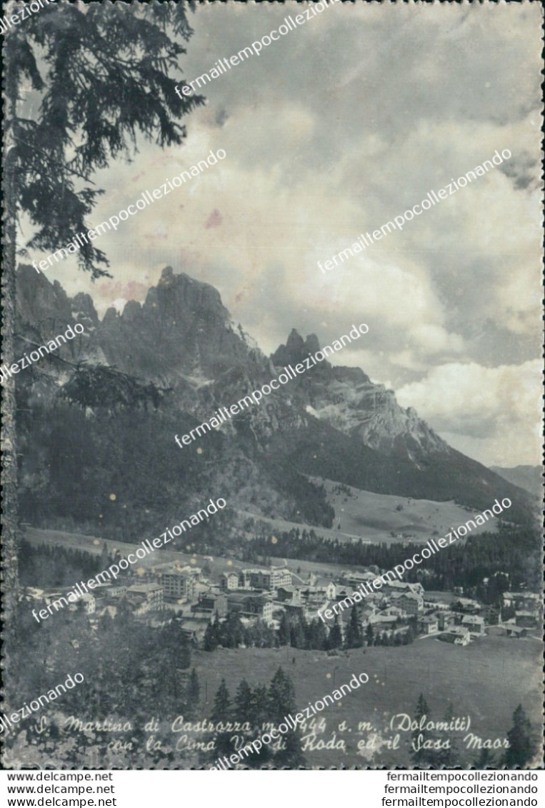 Bm354 Cartolina S.martino Di Castrozza Roda Ed Il Sass Maor Provincia Di Trento - Trento