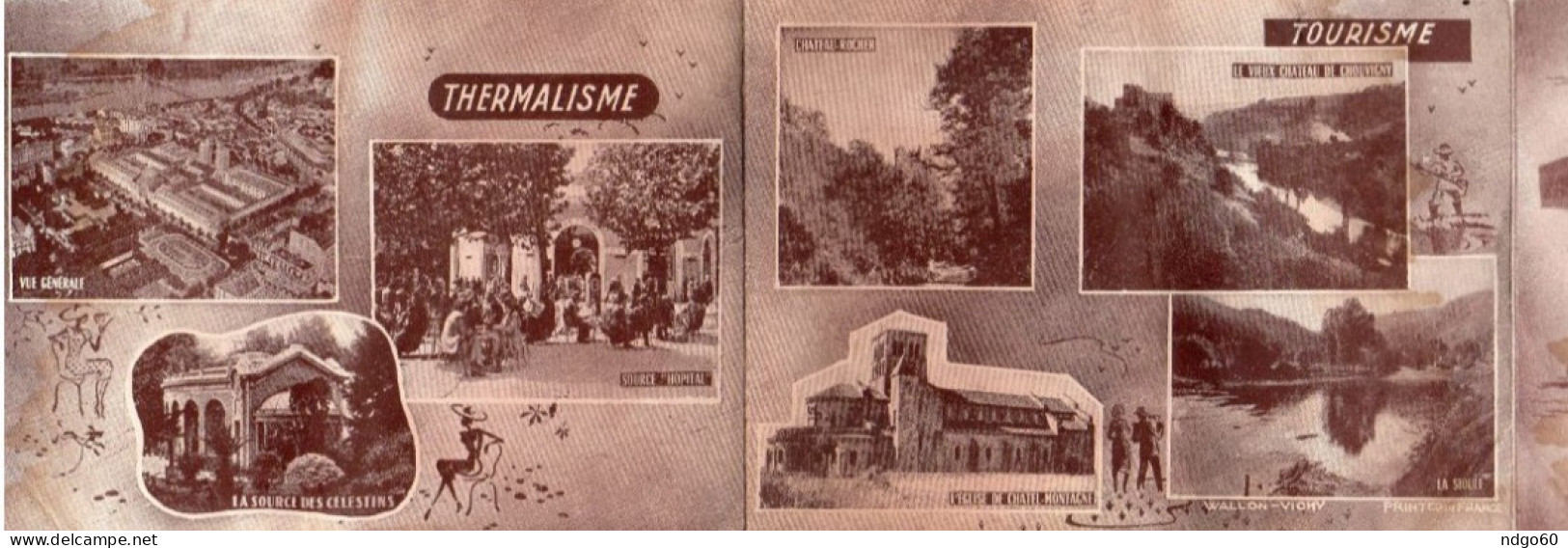 Vichy -  Dépliant Touristique En 3 Volets - Tourism Brochures