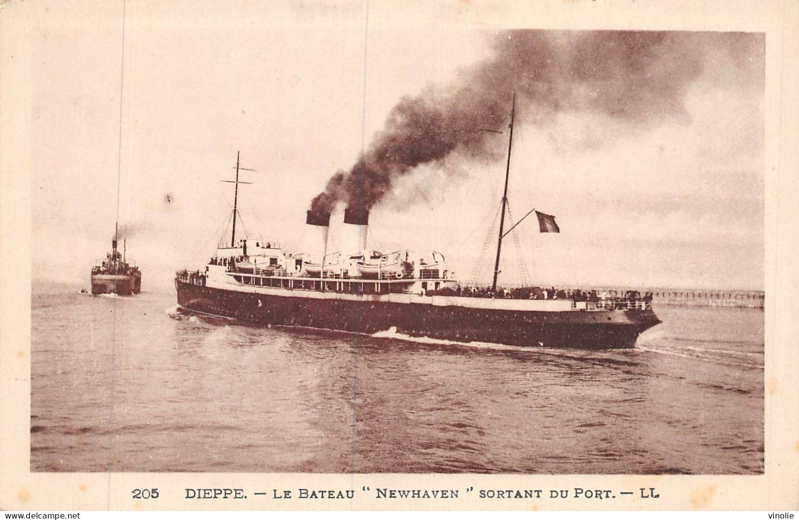 P-24-Mi-Is-1566 : DIEPPE. DEPART DU PAQUEBOT NEWHAVEN - Dieppe