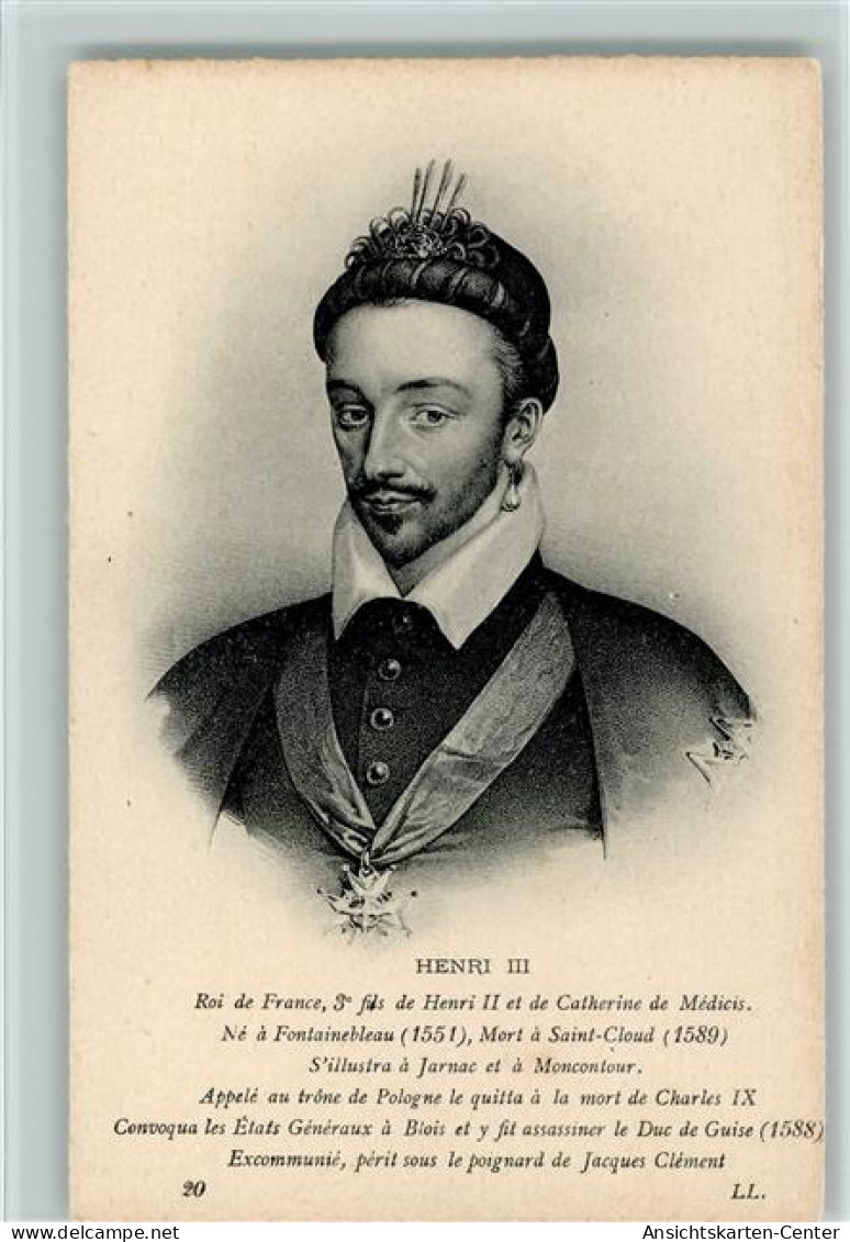 12066508 - Adel Frankreich Henri III Roi De France - Familles Royales