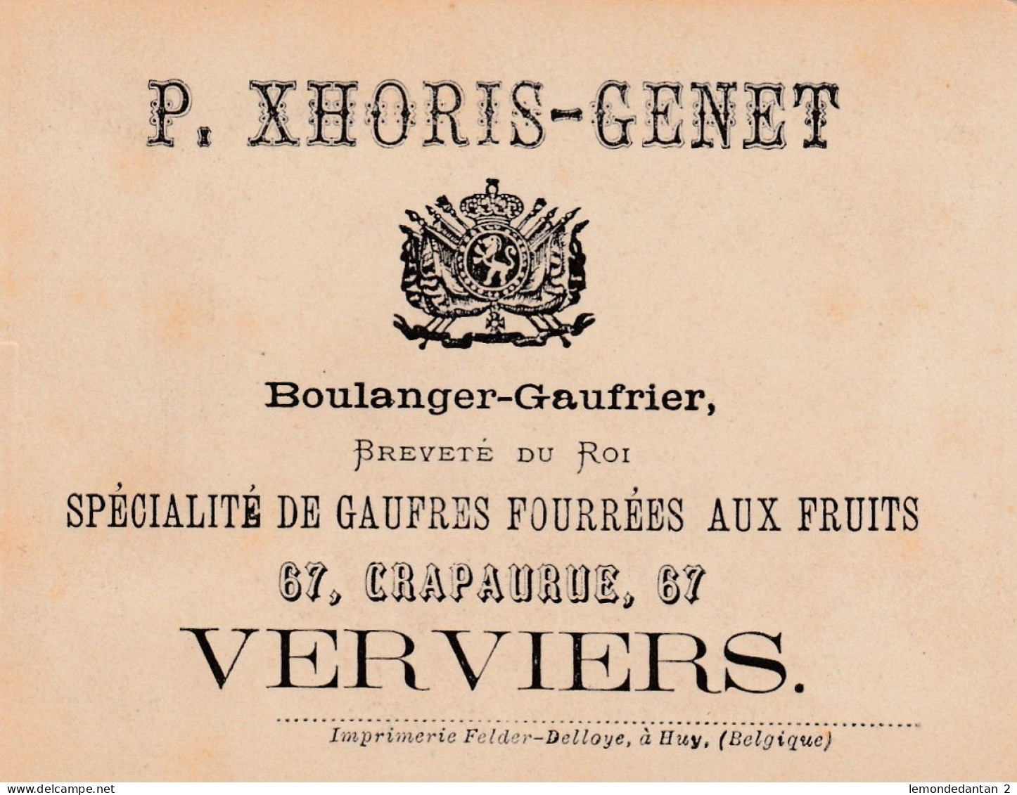 Chromo P. Xhoris-Genet - Verviers - Otros & Sin Clasificación