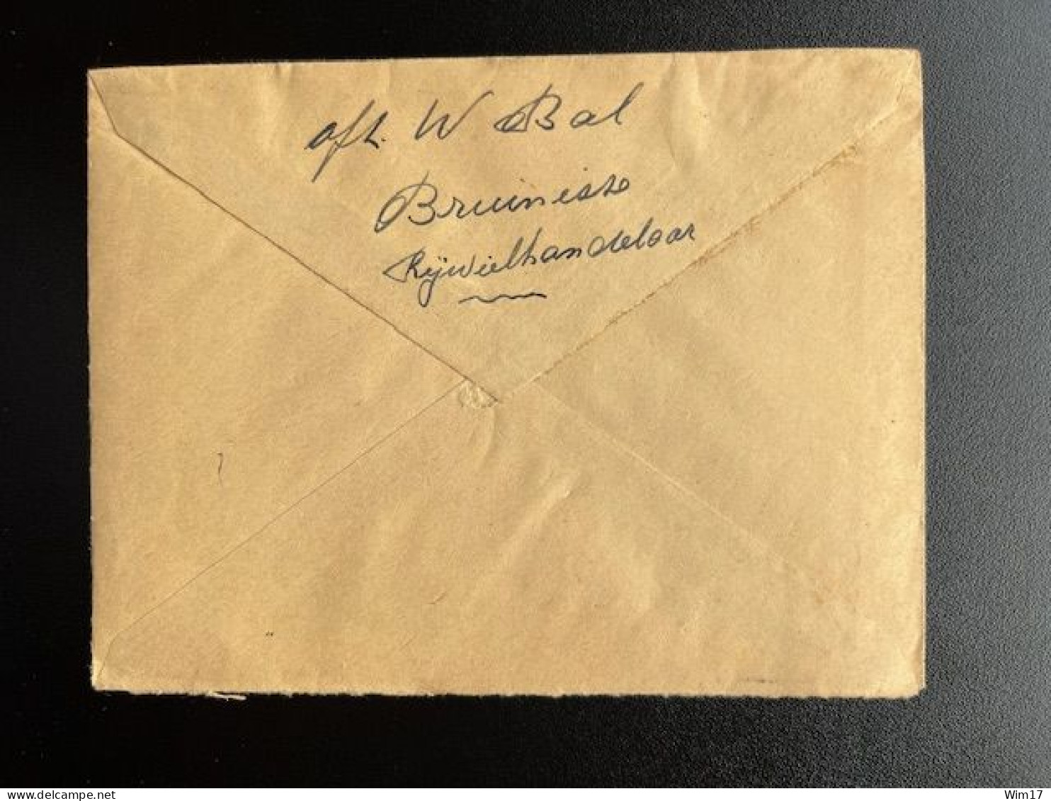 NETHERLANDS 1948 LETTER BRUINISSE TO AARLANDERVEEN 23-10-1948 NEDERLAND - Lettres & Documents