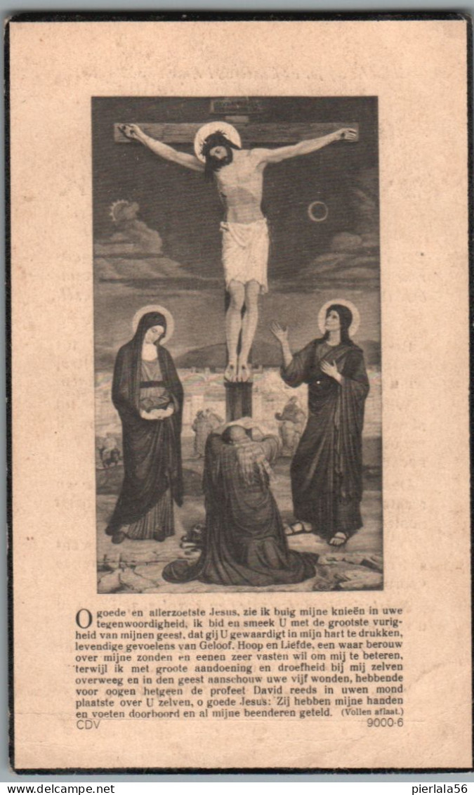 Bidprentje Wilskerke - T'Jonck Sylvie (1879-1936) - Devotion Images