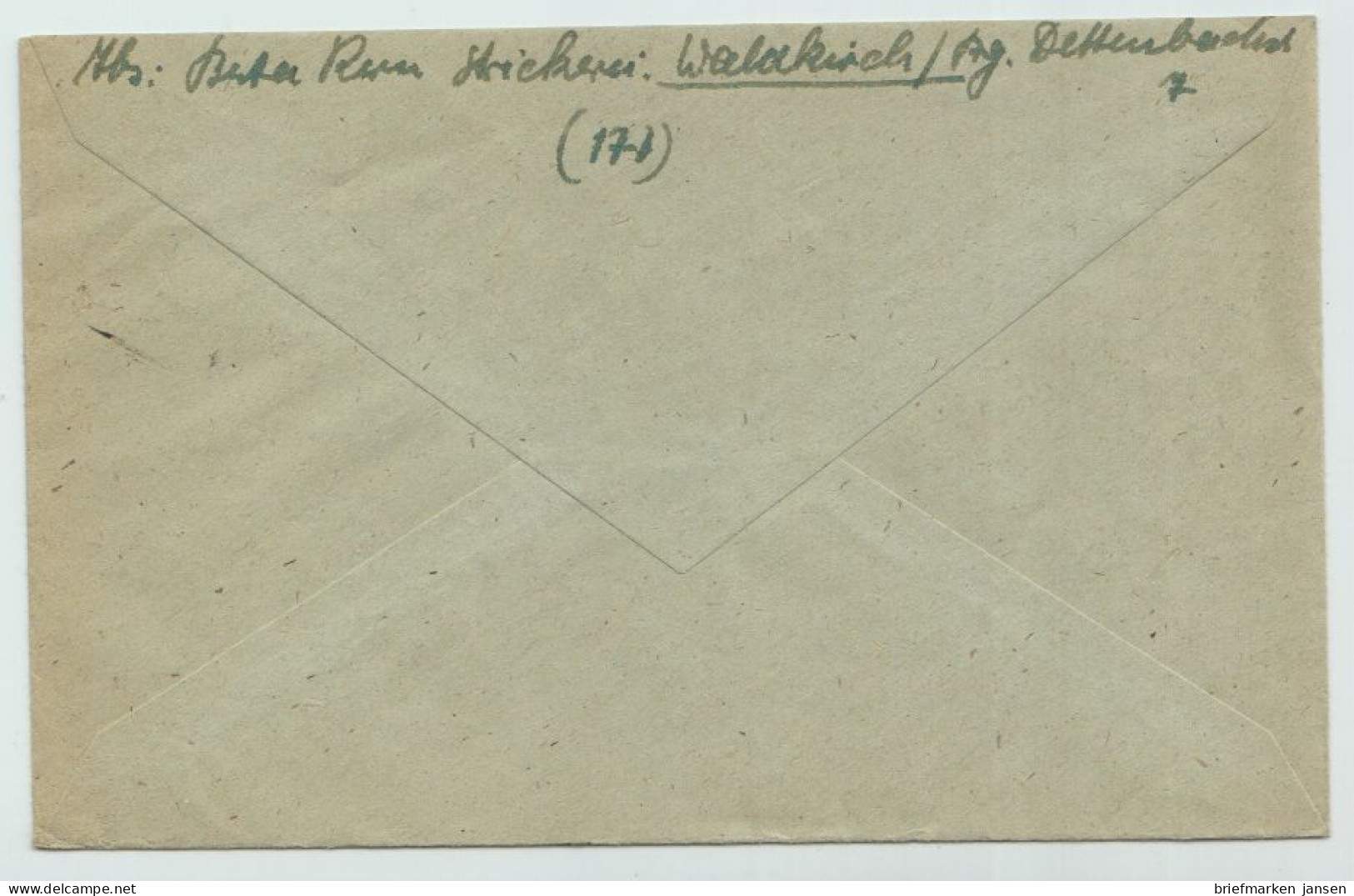 D,Franz.Zone,Baden Mi.Nr. 22 Freimarke Schwarzblaugrün (24 Pf) Stempel Waldkirch - Otros & Sin Clasificación