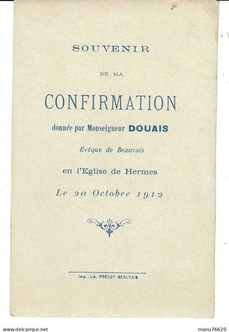 IMAGE RELIGIEUSE - CANIVET : Monseigneur Douais , évêque De Beauvais , Hermes , Oise - France . - Religion & Esotérisme