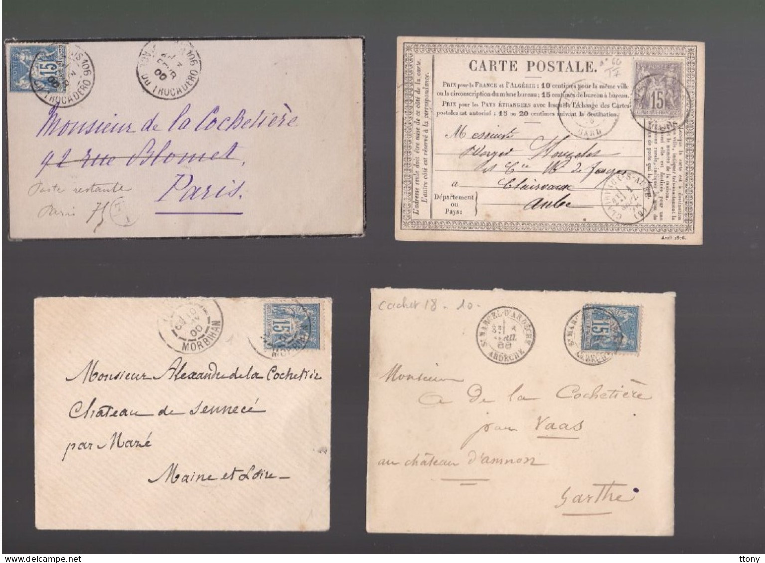 Un Lot De 23 Lettres Ou Enveloppe  Type :  20  Lettres Sage &   3 Lettres   Napoléon III - 1849-1876: Periodo Classico