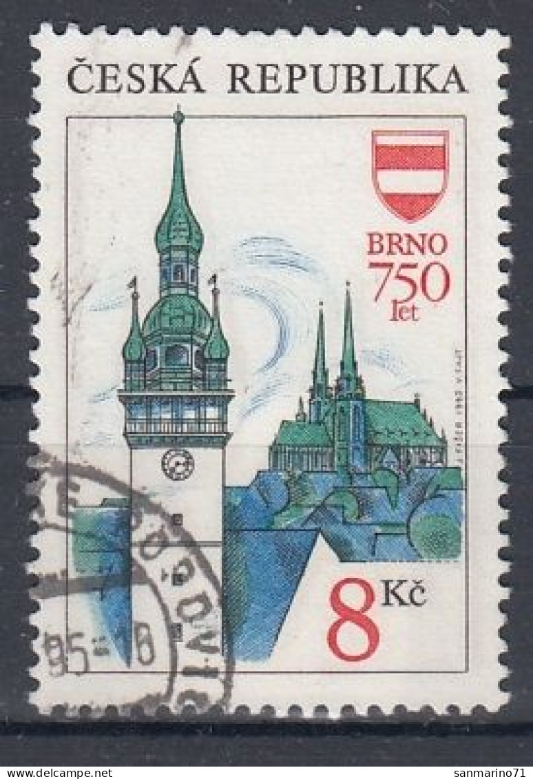 CZECH REPUBLIC 9,used,falc Hinged - Churches & Cathedrals